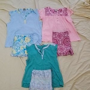 3 pajama short sets!